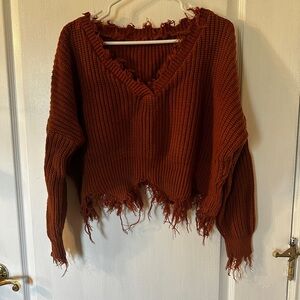 BURNT ORANGE SWEATER